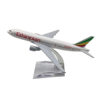 Масштаб 1/400 Самолет B777 Модель Самолета Авиамодель 16 см Air Ethiopian Airways Литая Модель из Сплава Самолеты с Подставкой Игрушки Ребенок