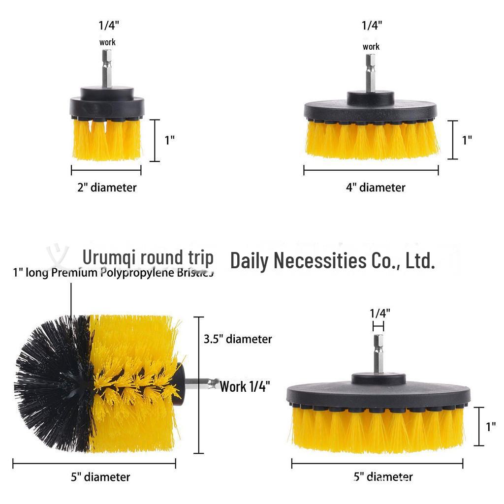 Набор из 12 щеток для электрической дрели для чистки и полировки