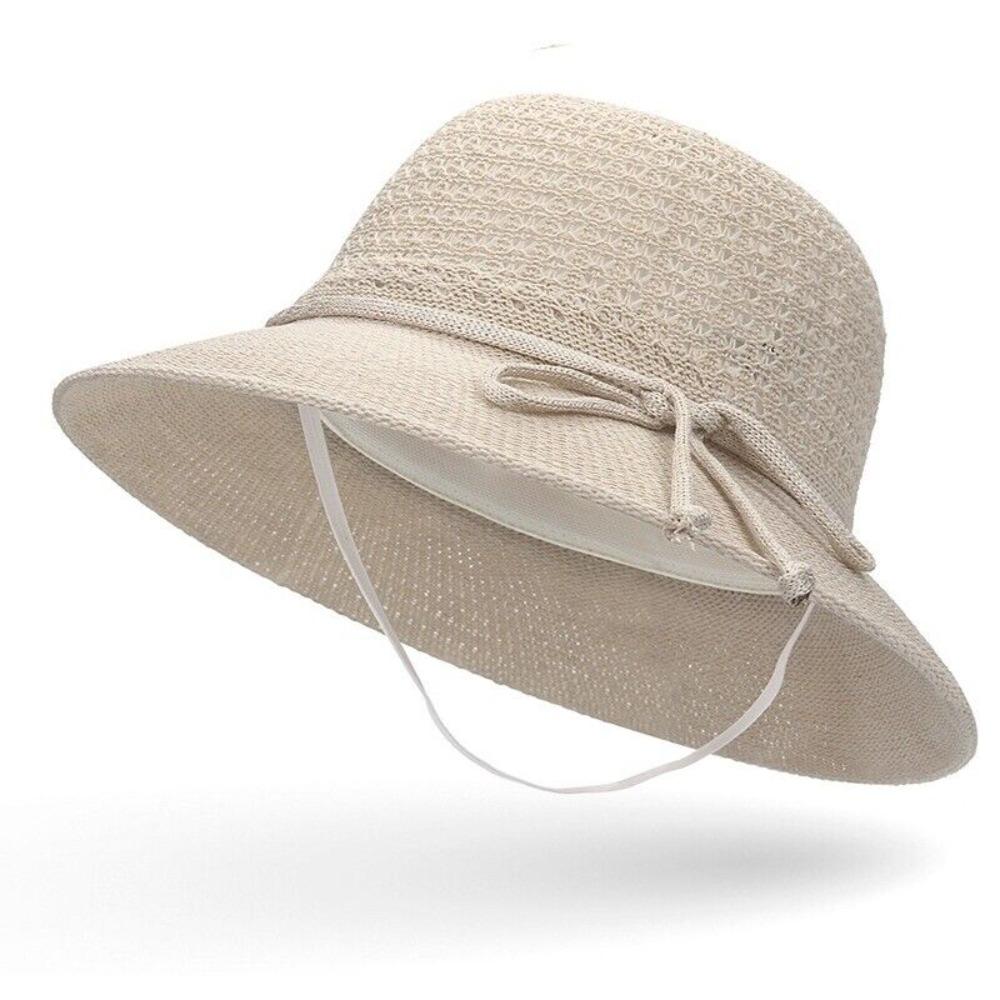 Sun Protection Ladies Panama Caps Wide Brim Straw Hat New Bucket Hat Summer