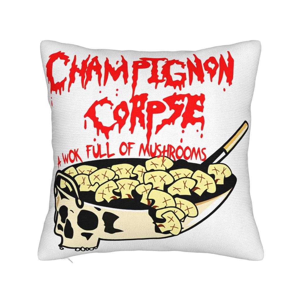 Pillow Case Death Metal Band Cannibal Corpse Soft  Pillow Cover For Sofa Home Decoration Retro Trendy Pillowcases