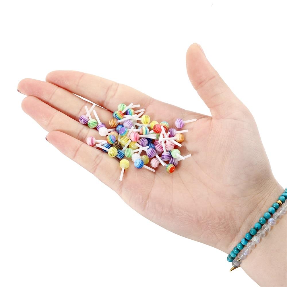 50 шт./лот 14x6 мм красочные акриловые леденцы подвески подвески для DIY серьги ожерелье аксессуары для изготовления ювелирных изделий поставки