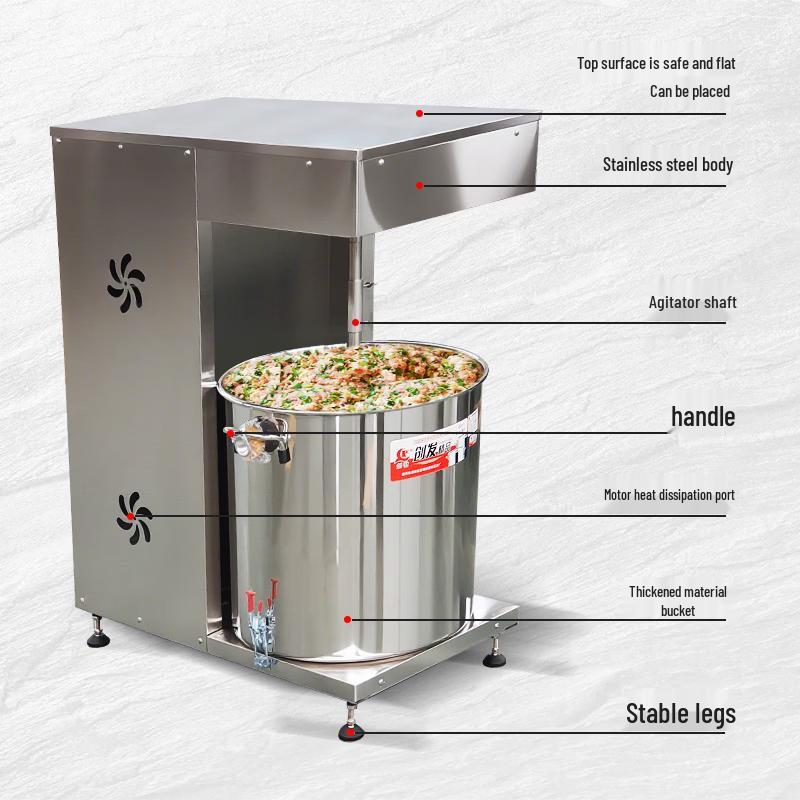 JPHZNB Commercial Automatic Meat and Dough Mixer