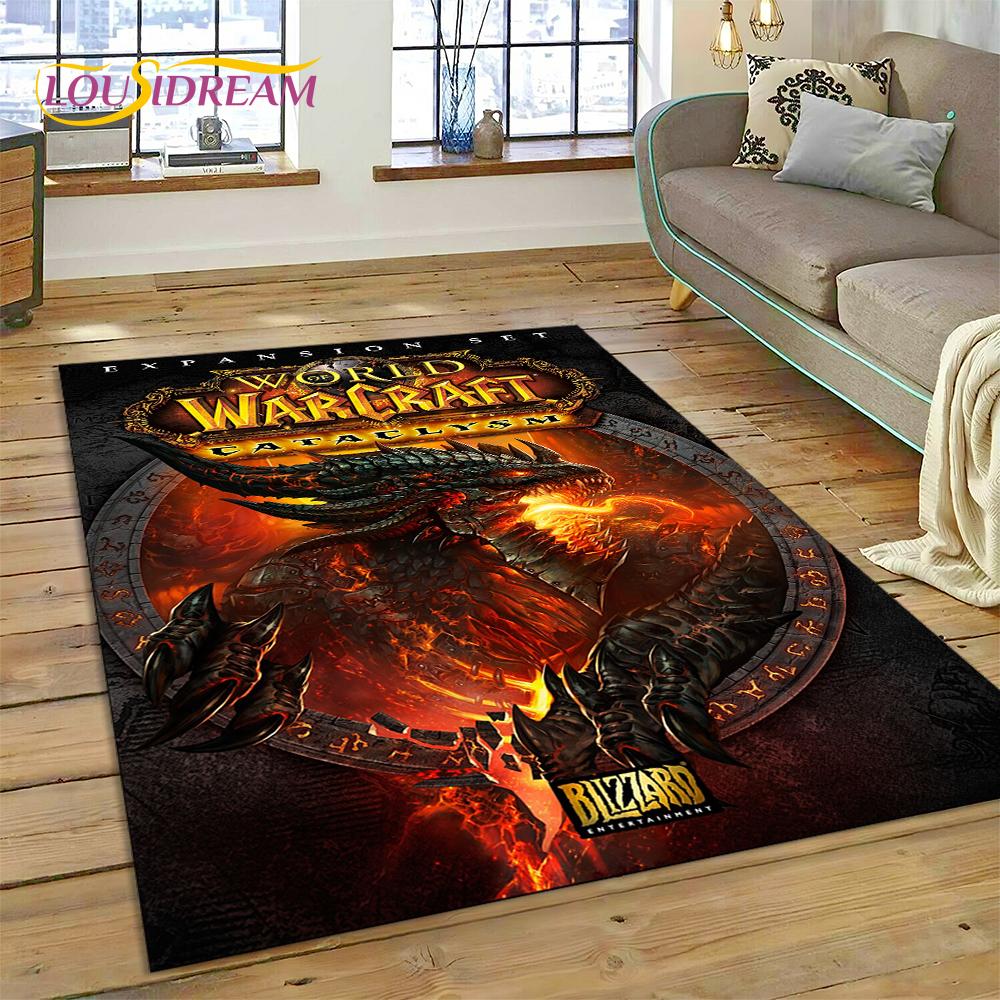 ВАУ, Коврик-ковер World of Warcraft Охотник на демонов, Король-лич для гостиной, спальни, домашнего декора, Нескользящее украшение для дивана