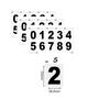 3 Pack Vanishing Digital Reflective License Plate Stickers with Nanofilm License Numbers