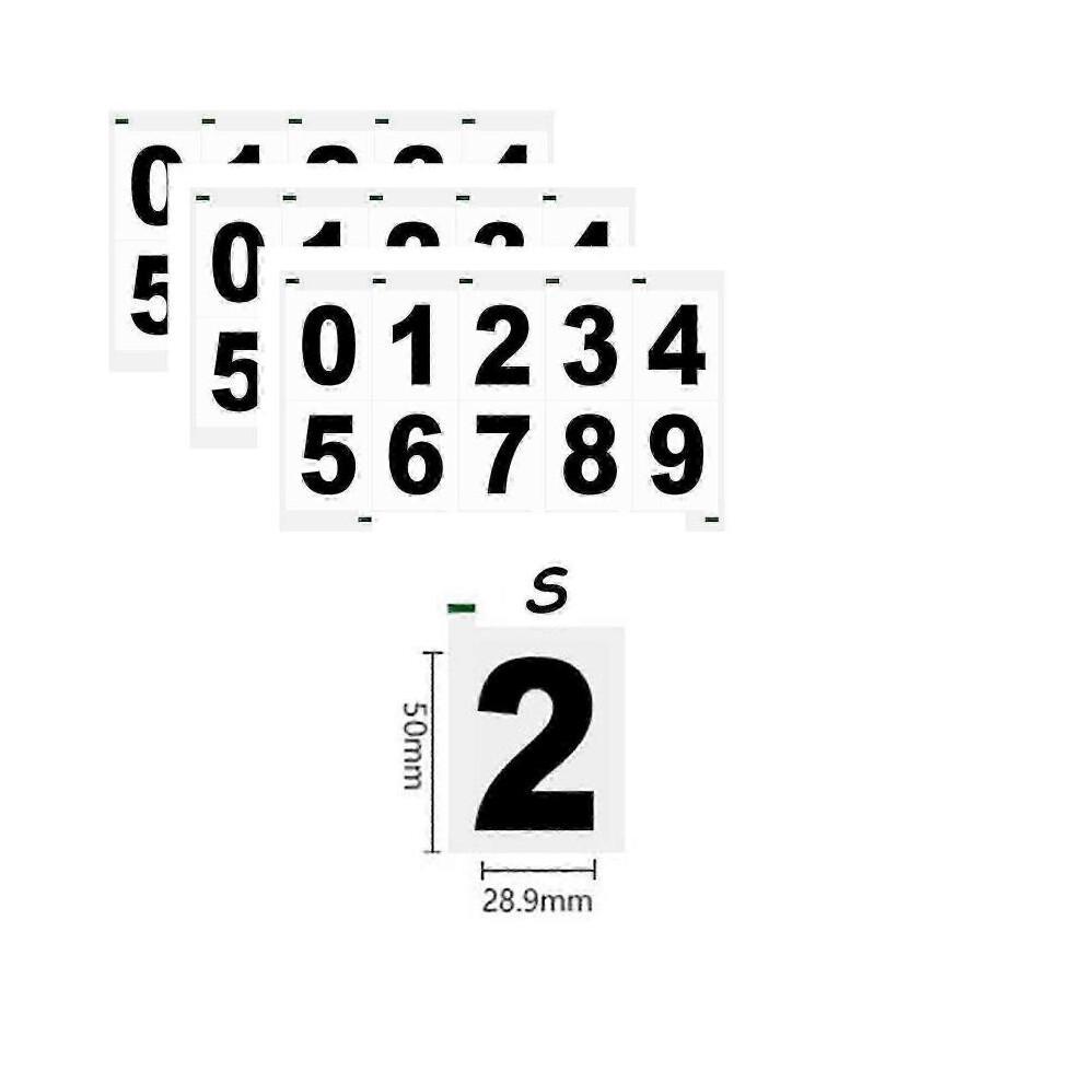 3 Pack Vanishing Digital Reflective License Plate Stickers with Nanofilm License Numbers
