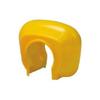 TRUSCO Single Pipe Clamp Cover Yellow (100 Pieces) TTCK-Y