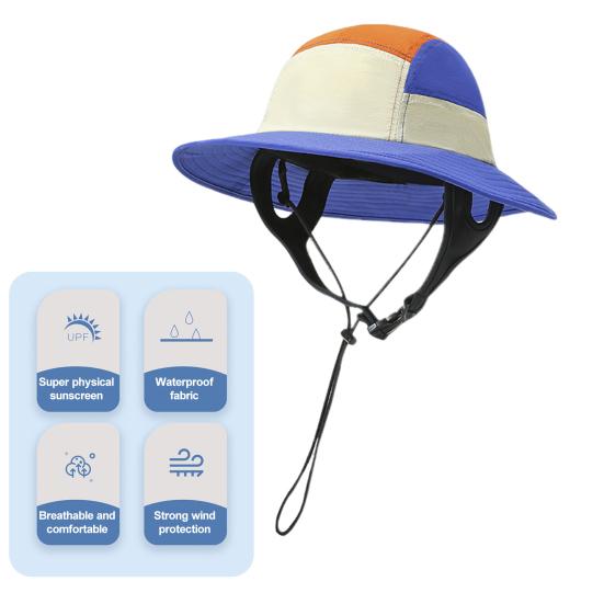 Защитная шляпа-ведро с защитой от солнца, мягкая дышащая, с широкими полями, устойчивая к ультрафиолетовому излучению, водонепроницаемая шляпа от солнца с регулируемым ремешком на подбородке