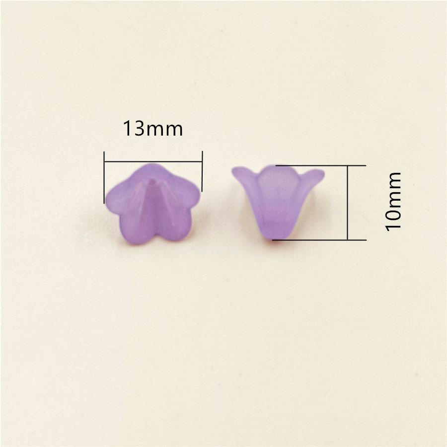 50 шт., цветные бисерные колпачки 13x10 мм, изготовление украшений своими руками, высококачественные матовые акриловые бусины-трубы