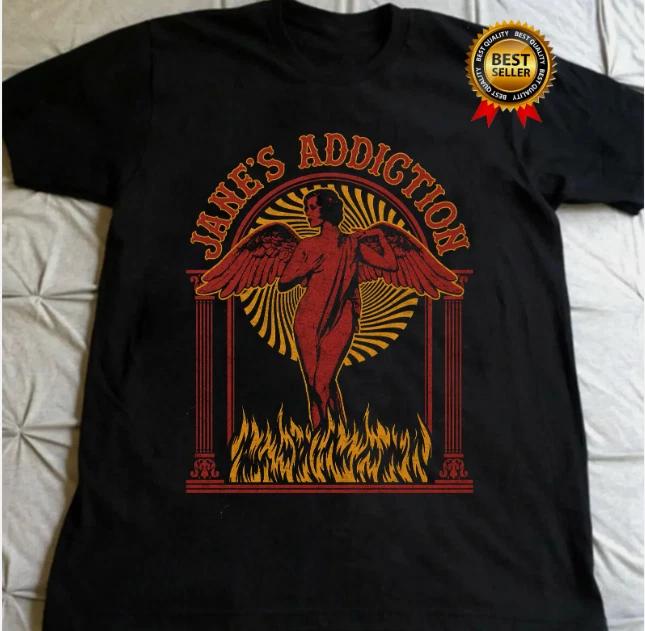 Janes Addiction Band Cotton Gift For Fan T-Shirt Black All Size Unisex