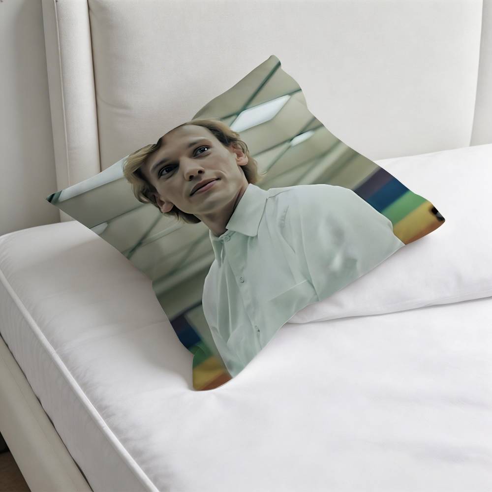 JJamie CCampbell BBower Fashion Square Pillow Case Durable Throw Pillow Cover for Sofa Couch Chair