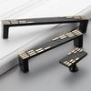 New Chinese Style Brass Drawer Pull 96mm Hole Centers C-Shaped Handle for Cabinet Wardrobe Cupboard