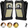 2Pack 90LEDs Solar Lights Outdoor Clip-on Motion Sensor Lights 3 Mode IP65 Waterproof Security Light For Fence Deck Wall Garage Patio