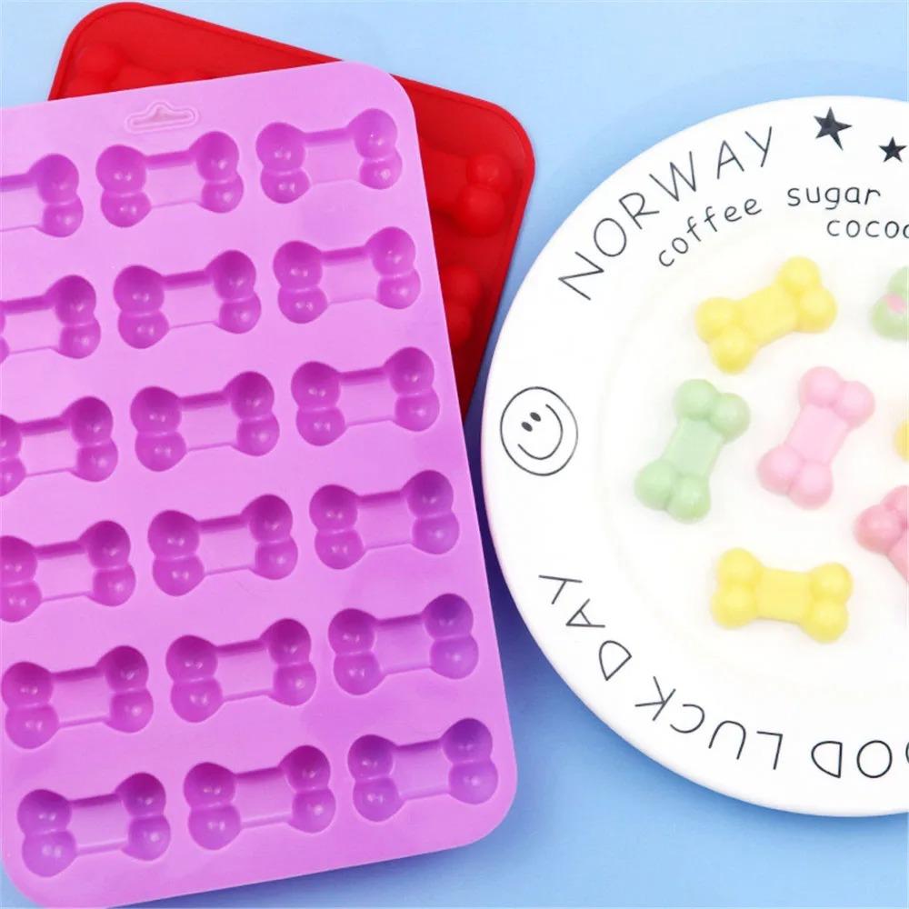 High Temperature Resistance Dog Paw Baking Moulds Easy Demoulding Candy Mold Bone Ice Trays  Jelly