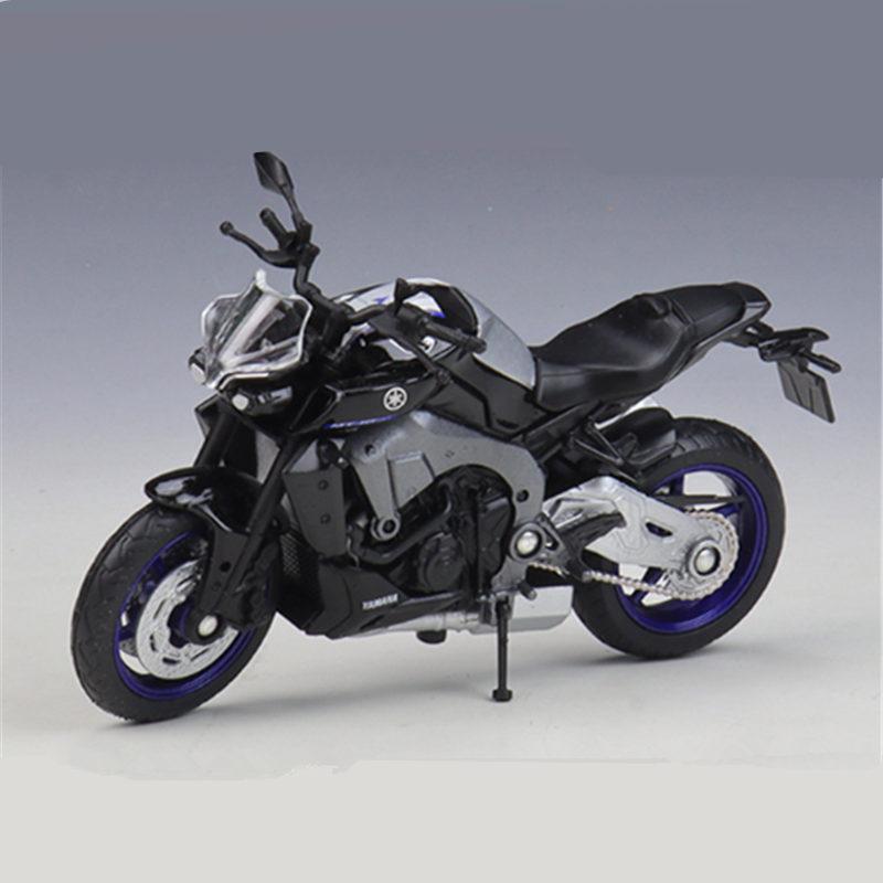 Welly 1/18 Yamaha MT-10 SP 2024 Alloy High Performance Racing Motorcycle Model Diecast Metal Street Sports Motorcycle Model Gift