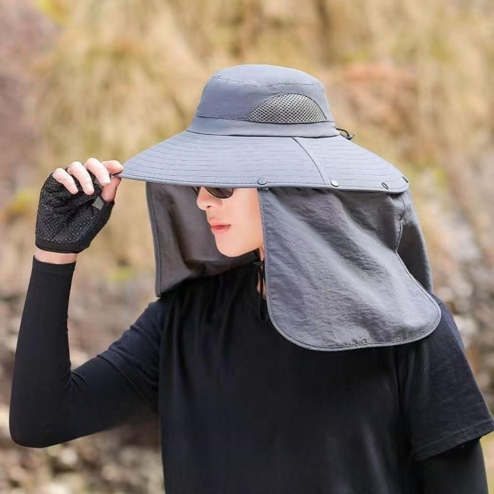Cloth Men Sun Hat Big Brim Summer Bucket Hat Casual Fisherman Hat Women