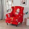 Geometric Wing Chair Cover Stretch Spandex Wingback Chair Covers Armchair Slipcover Furniture Protector Cover With Seat Covers