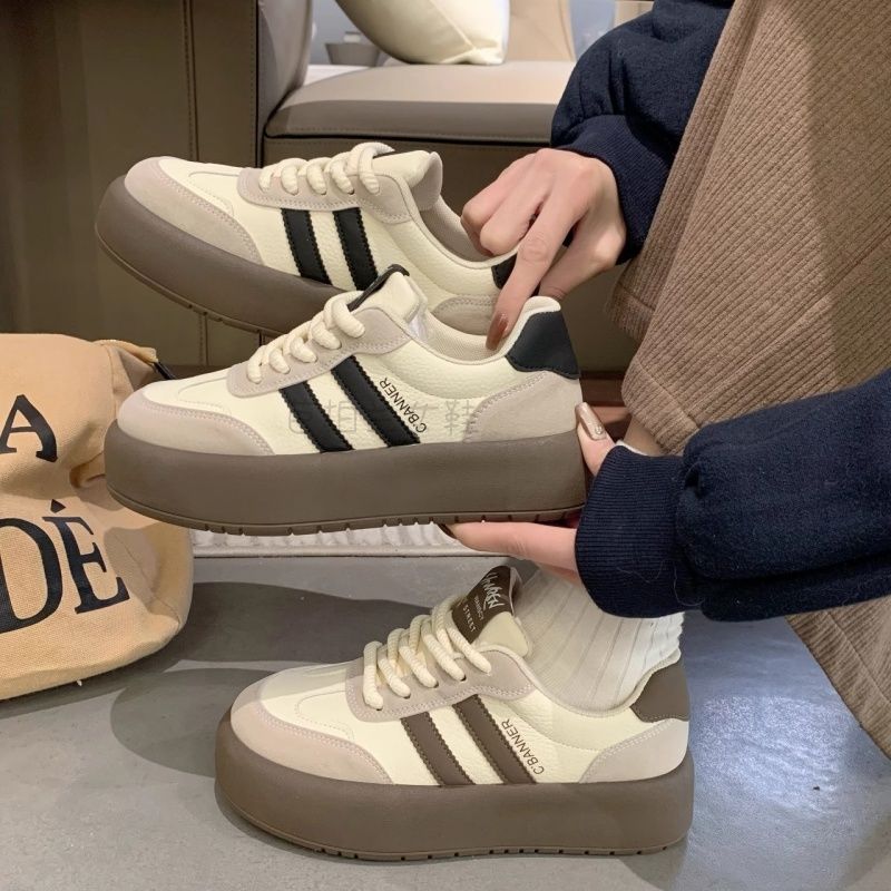 2025 популярная цветовая гамма обувь Форреста Гампа инс прилив платформа белые туфли интернет-знаменитость ретро универсальная амортизирующая спортивная обувь