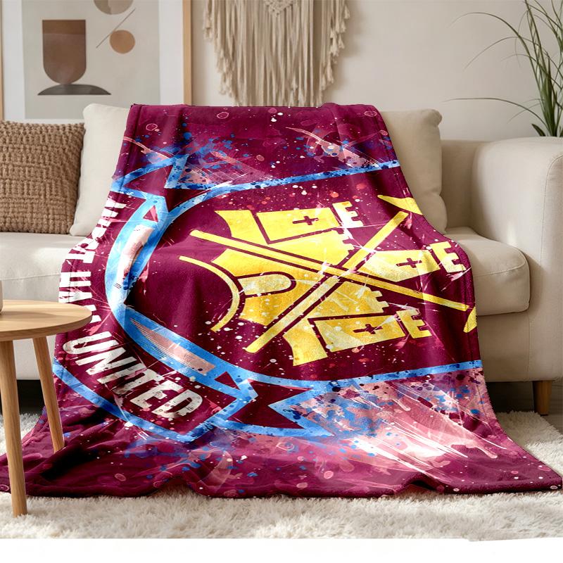 West Ham Soft and comfortable flannel Suitable for sofas living rooms outdoor camping travel and also makes a great anniversary gift
