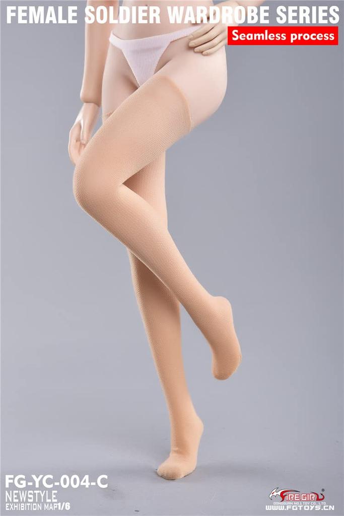 Масштабная фигурка девушки огня, игрушки, чулки телесного цвета, женский солдатский гардероб, бесшовные колготки, в комплект не входят и [TOYBARJAPAN] 1/6 FG-YC-004C (Делает
