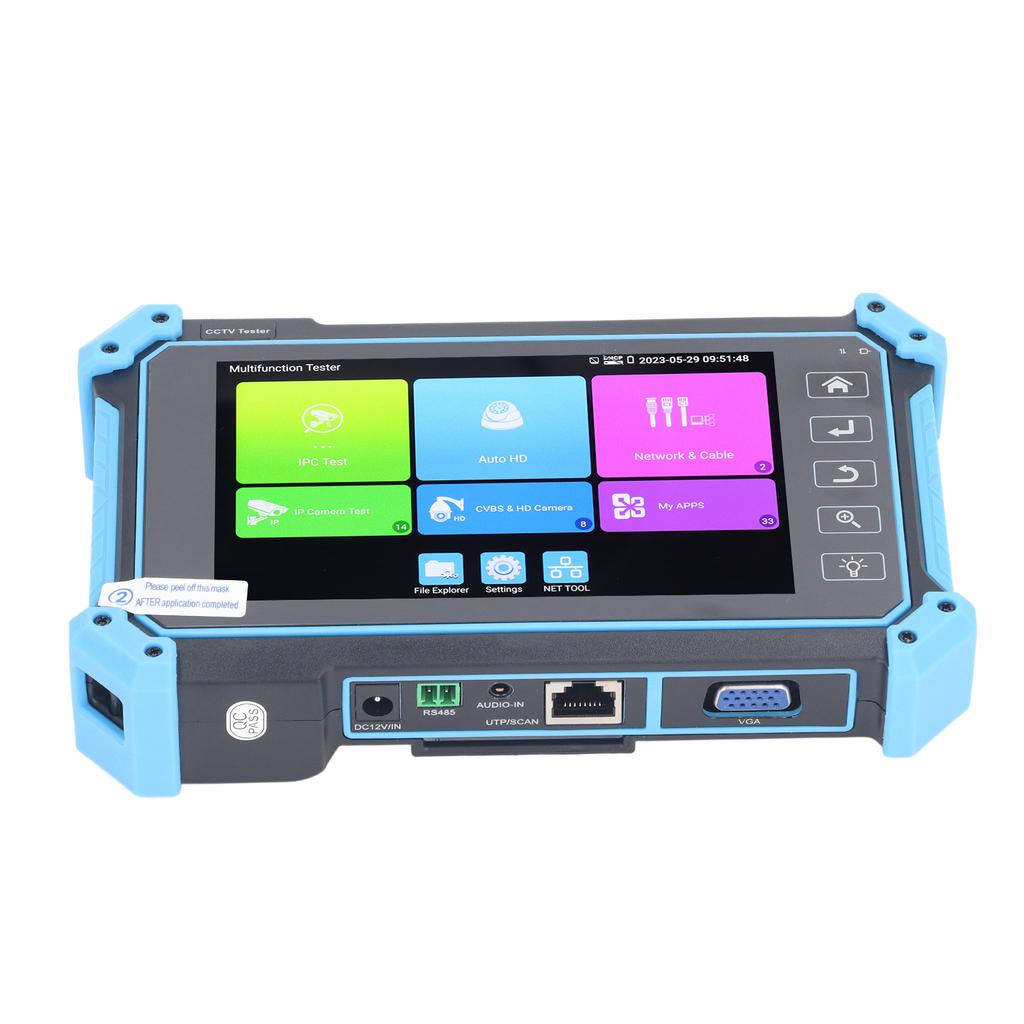 IPC5200Plus Тестер коаксиального видеонаблюдения .4-дюймовый сенсорный экран Автоматический тестер HD-видеомонитора для AHD CVI