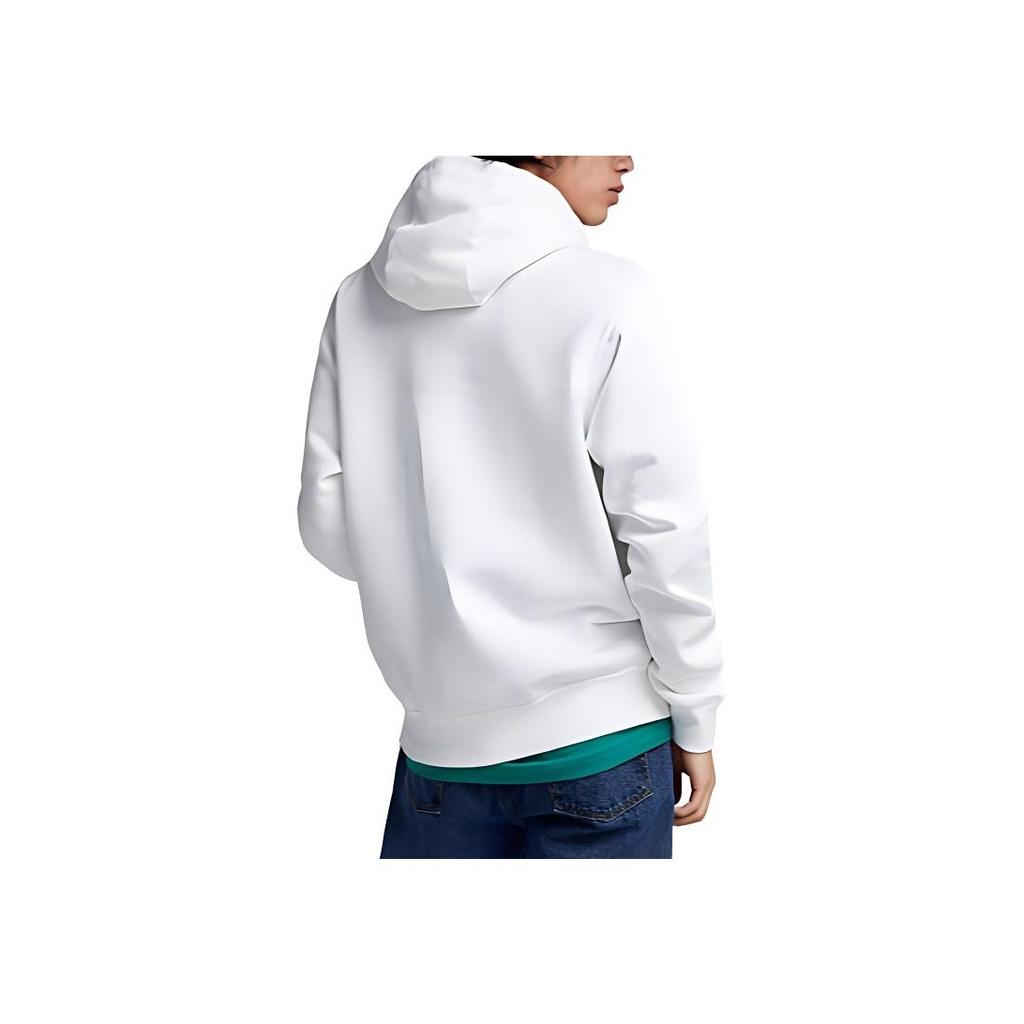 Nike Club Fleece Letter Hoodie Casual Long Sleeve Sweatshirt Men Hoodies White FV4448-100