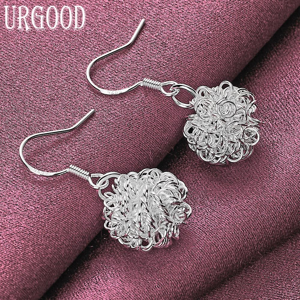 Серьги-косички из стерлингового серебра 925 пробы, модные свадебные украшения