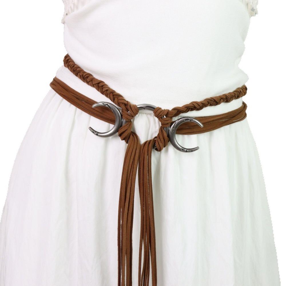 PU Leather, Metal Rope Ring Knotted Belt Decoration Viking Crossbody Chain  Witch Outfit