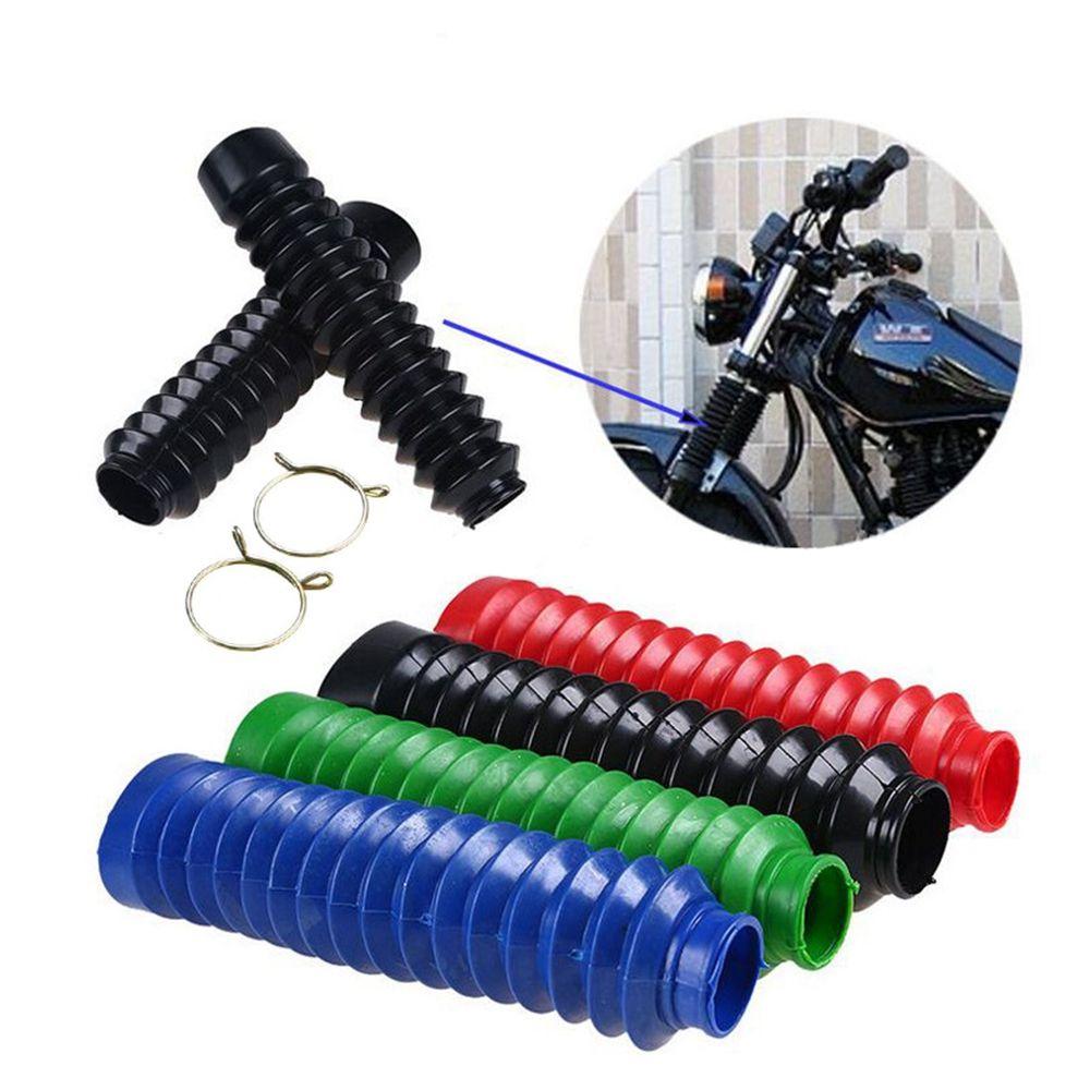 1Pair Fashion Universal New Front Fork Cover Motorcycle Rubber Protector Gaiters Boots Case