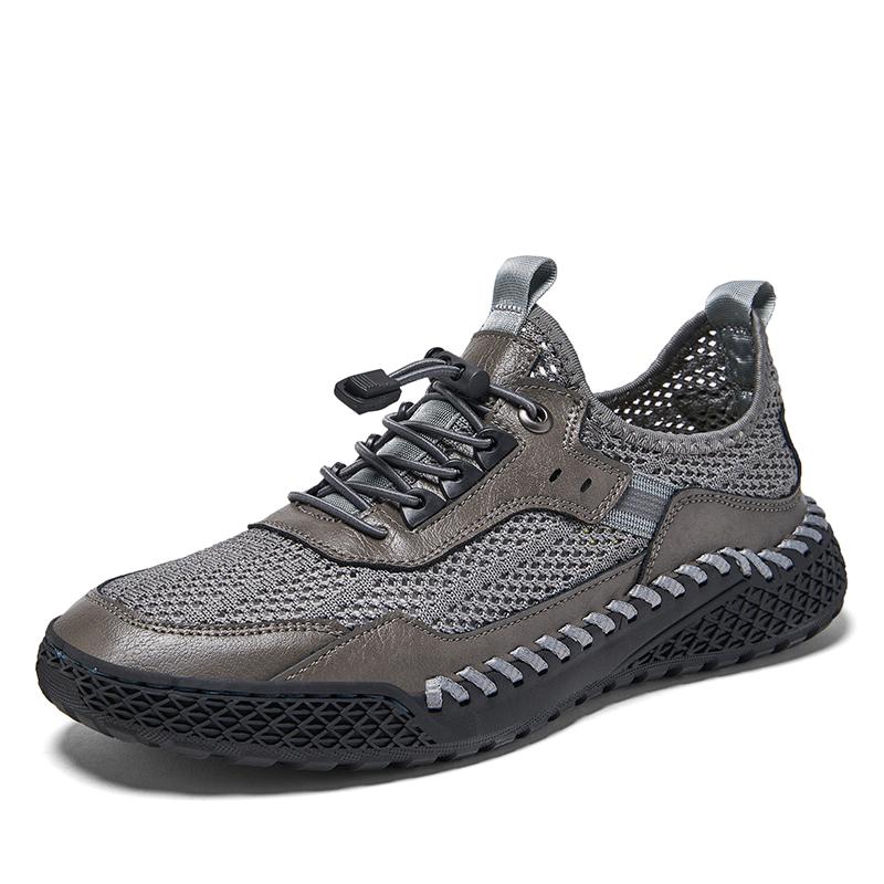 Summer Men's Breathable Sneakers Casual Hiking Shoes Men Comfortable Mesh Men Loafers Men Outdoor Non-Slip Walking Shoes