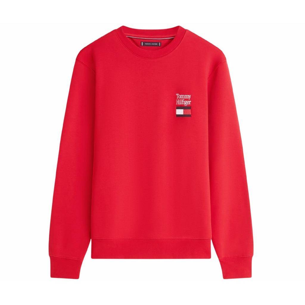 Tommy Hilfiger Mens Embroidered Logo Sweatshirt