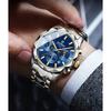 Luxury Quartz Men Watch Date Waterproof Chronograph Luminous Stainless Steel Wristwatch Fashion Business Man Watches