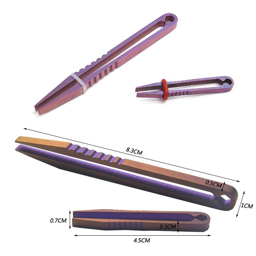 Пинцет Кемпинг На открытом воздухе EDC Многоцелевой гаджет Титановый пинцет Захват Зажим TC4 Зажим