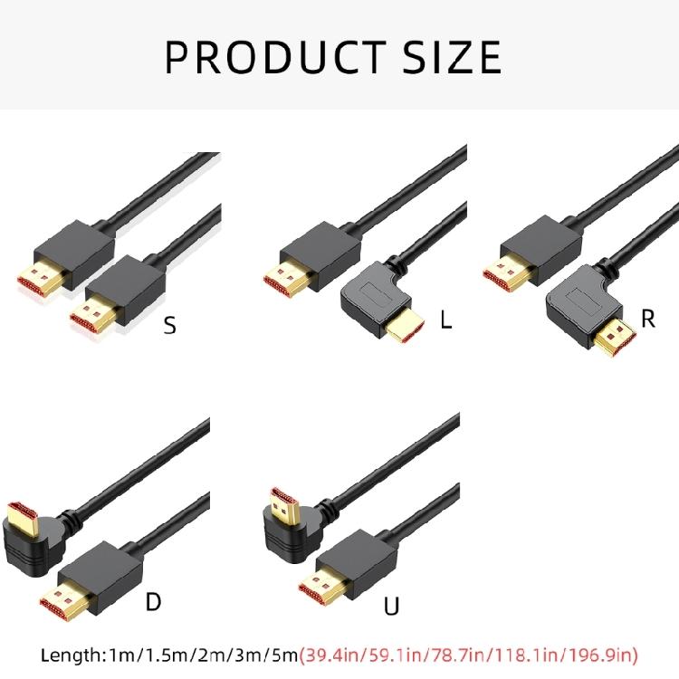 Кабель HDMI 2.0 4K@60Hz 18 Гбит/с с позолоченными разъемами для компьютера, телевизора, проекторов, игровых устройств