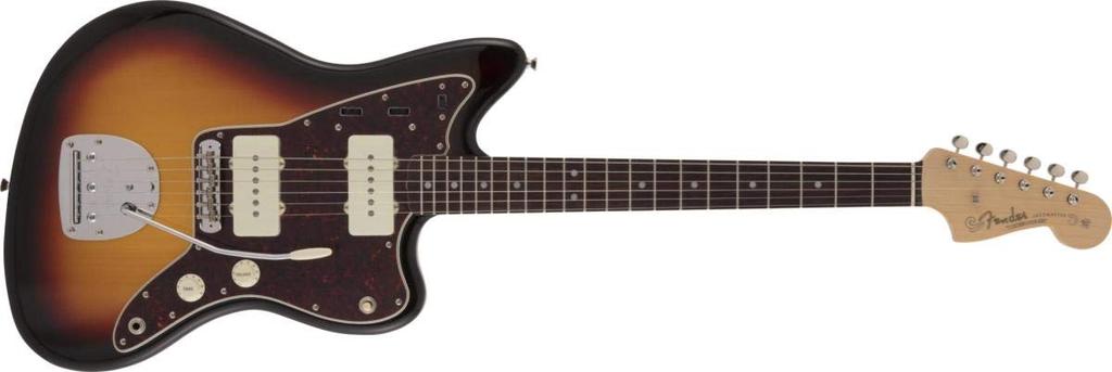 Fender Электрогитара, сделанная в Японии, традиционный палисандр 60-х годов, Sunburst Jazzmaster®, накладка на гриф, 3 цвета