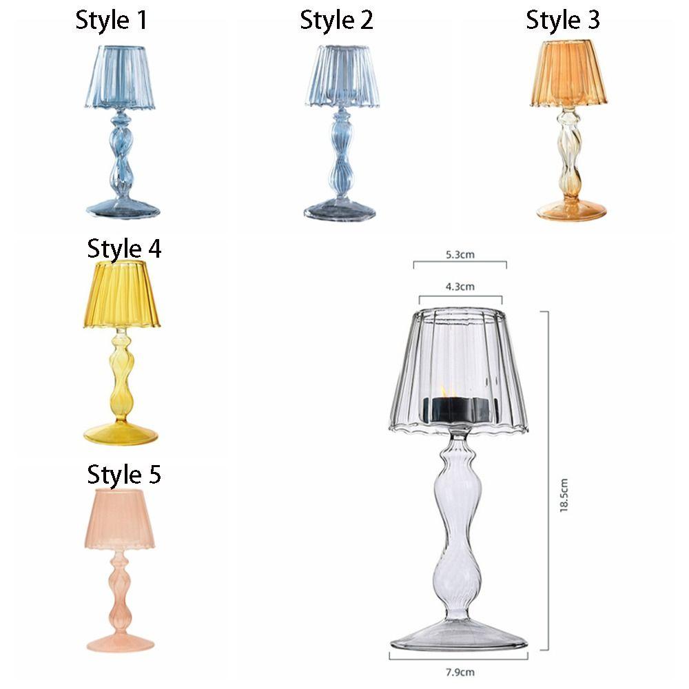 Стеклянный Высокий Полосатый Подсвечник Арт-Лампа Формы Держатель для Свечи Романтический Прозрачный Ремесленный Канделябр Подарок
