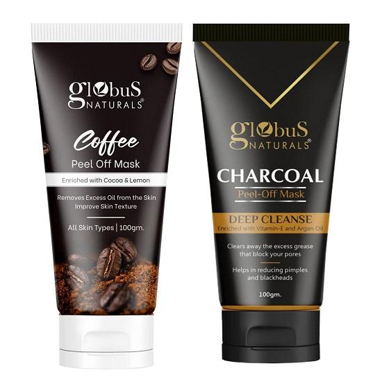 Globus Naturals Комбинированная маска-пленка для осветления и контроля жирности для мужчин 200 г