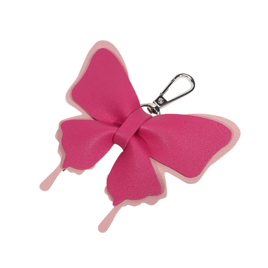 Милый бант искусственная кожа кулон брелок бабочка узел анти-потеря брелок сумка рюкзак орнамент украшение