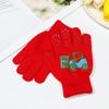 Baby Boys Girls Soft Non-slip Cute Cartoon Kids Gloves Thick Warm Knitted Mittens