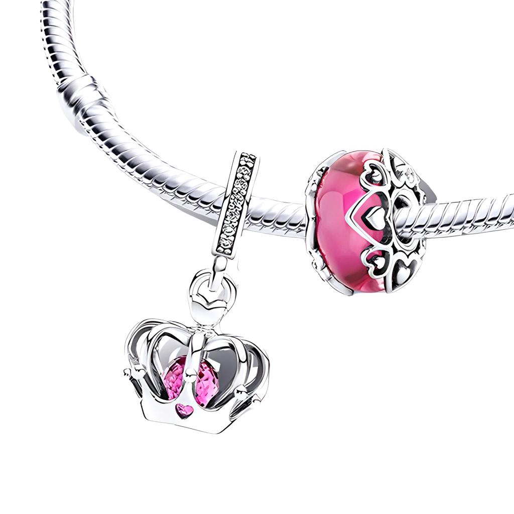 Pandora Letter Logo 925 Silver Glass Bracelet Women bracelet ZT2999