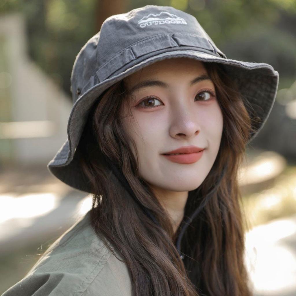 Рыбацкая шляпа с большим карнизом и завязками для шнурка, детская сезонная, дышащая, солнцезащитная, для альпинизма, ковбойская шляпа в стиле вестерн