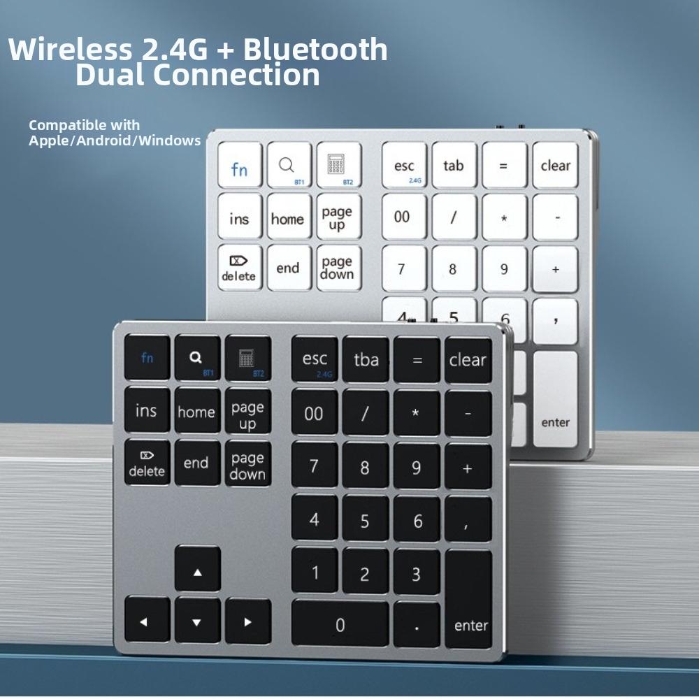 Bluetooth Dual Mode Wireless Numeric Keypad Numeric Keypad for for Windows Android iOS For Laptop