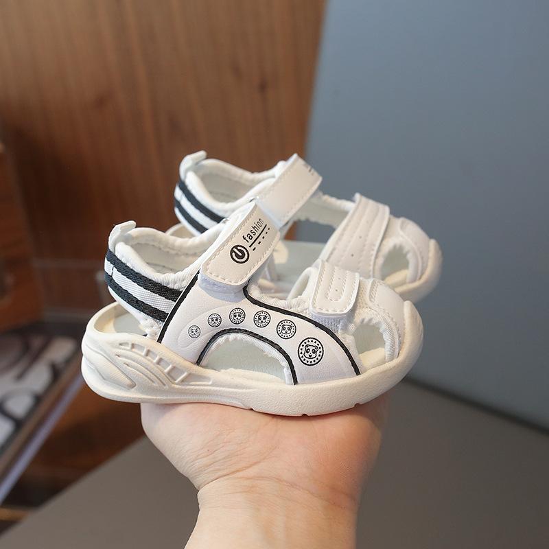 Детская повседневная обувь для девочек, сетчатые дышащие функциональные сандалии, летняя обувь для мальчиков с нескользящей подошвой