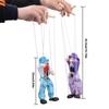 Wooden Children Gifts Joint Activity Colorful Puppet Clown Pull String Puppet Puppet Handcraft Toy