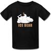 Hera-Boom Мальчики и Девочки Мы Медведицы Медведь Лед Футболки Черные