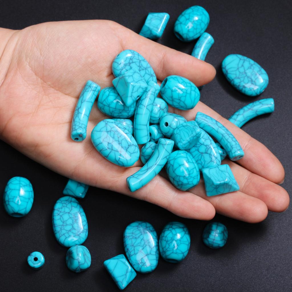 Craft Supplies DIY Earrings Flat Beads Barrel Beads Irregular Necklace 8.5-27mm For Bracelet 5/10/20Pcs Polyhedron High Quantity Pendants