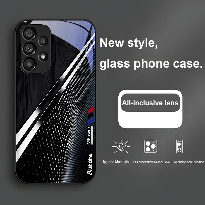 Градиентная текстура дерева Для Samsung Galaxy Note 10 Plus S20 S21 FE S23 Ultra S8 9 A70 72 73 50 51 52 53 Закаленное стекло Чехол для телефона