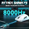 ATTACK SHARK V5 Gaming DPI 42000 8000Hz Wireless Report Lightweight Design for Large Durable AI Automatic and Fast Low Great Value for Intermediate