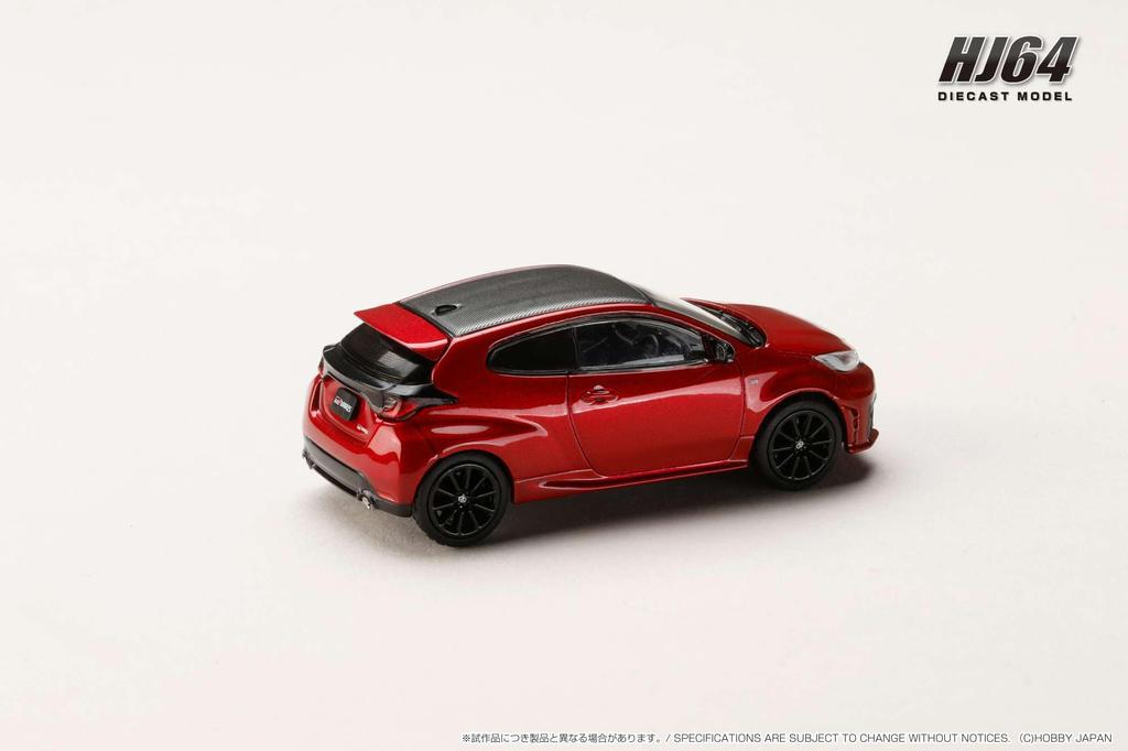 Hobby Japan HJ64 Toyota GR Yaris RZ High Performance 2024 Emotional Red II Finished Model Kit HJ641087R 1/64