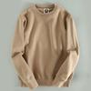 Exported to Japan Fabric Foreign Trade Cut the Tag off Solid round Neck Men's Sweater Export Overplus Order Men's round Neck Sweatshirts Pullover Tide
