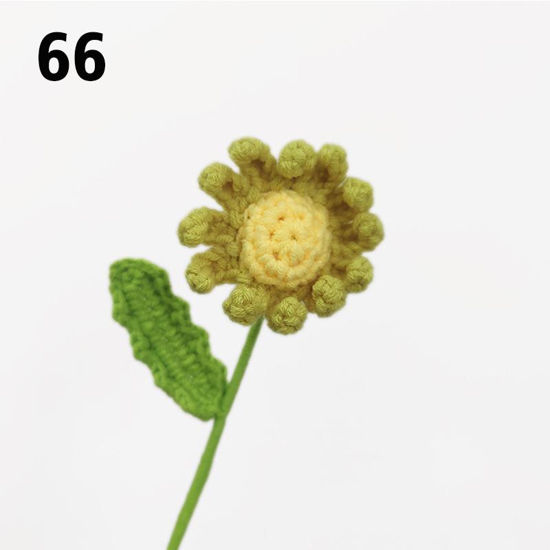 Подарок на День Учителя Подсолнух Вязаный Цветок Вязаный Цветок Ручной Работы Букет Домашний